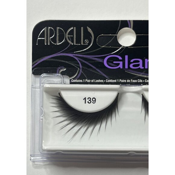 Ardell Glamour 139 Black – Long Wispy Dramatic False Eyelashes - Picture 3 of 5